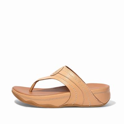 Fitflop Walkstar Limited Edition Toe-Post - Sandalen Damen - Beige (GQH945102)